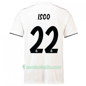 Camisolas de Futebol Real Madrid Isco 22 Equipamento Principal 2018/19 Manga Curta
